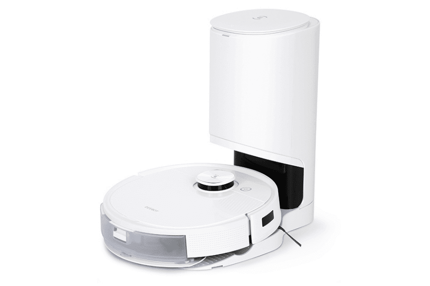 Ecovacs Deebot T9 steht an der Absaugstation